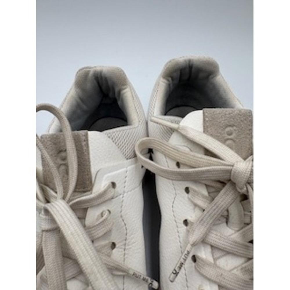 On Cloud THE ROGER Clubhouse White Leather Tennis Court Shoes Mens Size 8 - Picture 9 of 10